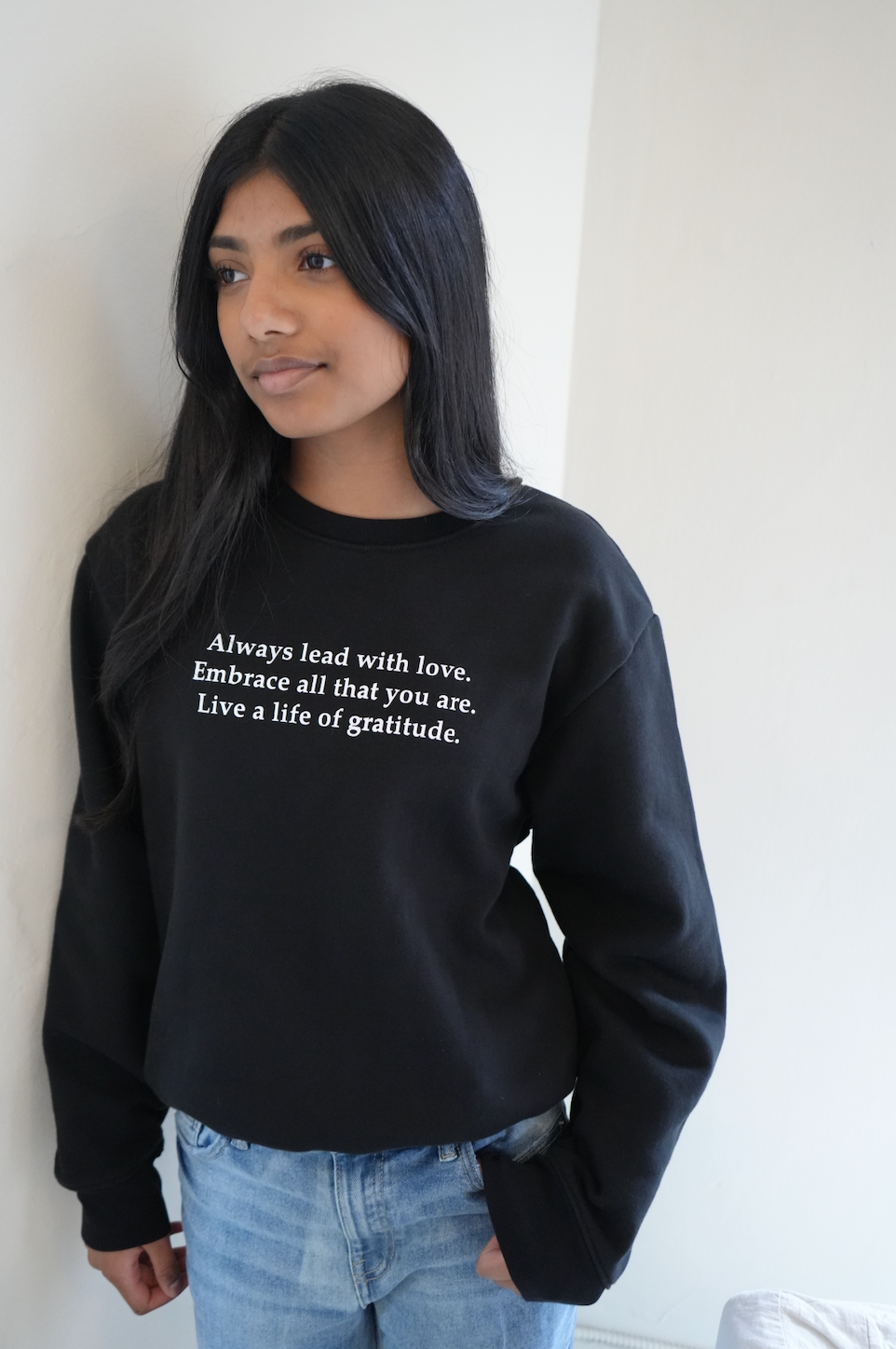 Always Lead With Love- Crewneck Sweater