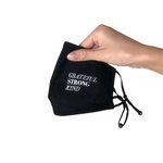 Black Adjustable Face Mask