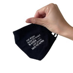 Black Adjustable, Double Layered Face Mask