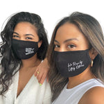 Black Adjustable, Double Layered Face Mask