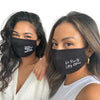 Black Adjustable Double Layered Face Mask