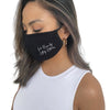 Black Adjustable Double Layered Face Mask