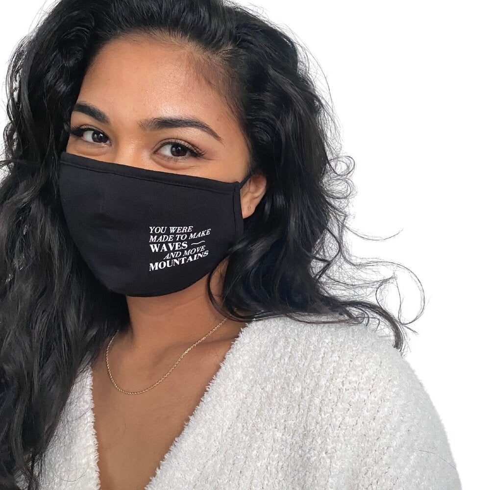 Black Adjustable, Double Layered Face Mask