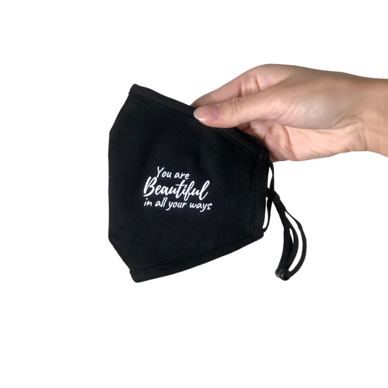 Black Adjustable Face Mask