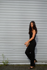 Take Time to do What Makes Your Soul Happy Black Jumpsuit