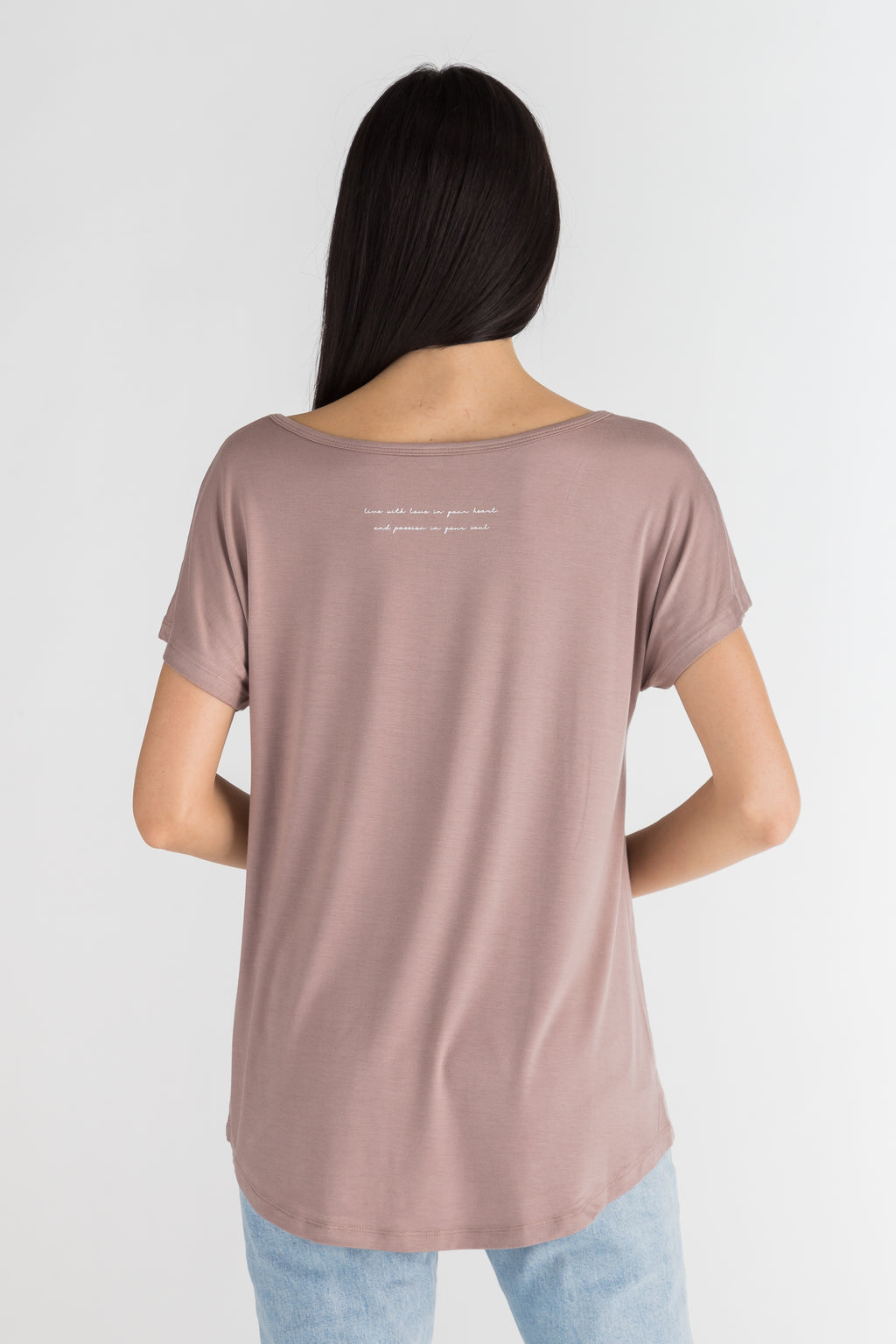 Live with Love in Your Heart and Passion in Your Soul- Himalayan Salt Tee
