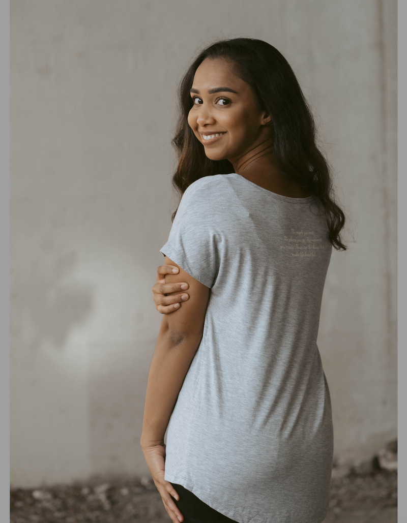 Light Grey V-Neck T-Shirt