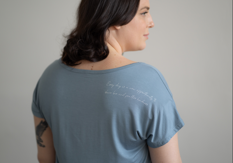 Every day is a new Opportunity to Share Love and Practice Kindness- Scoop Neck Tee