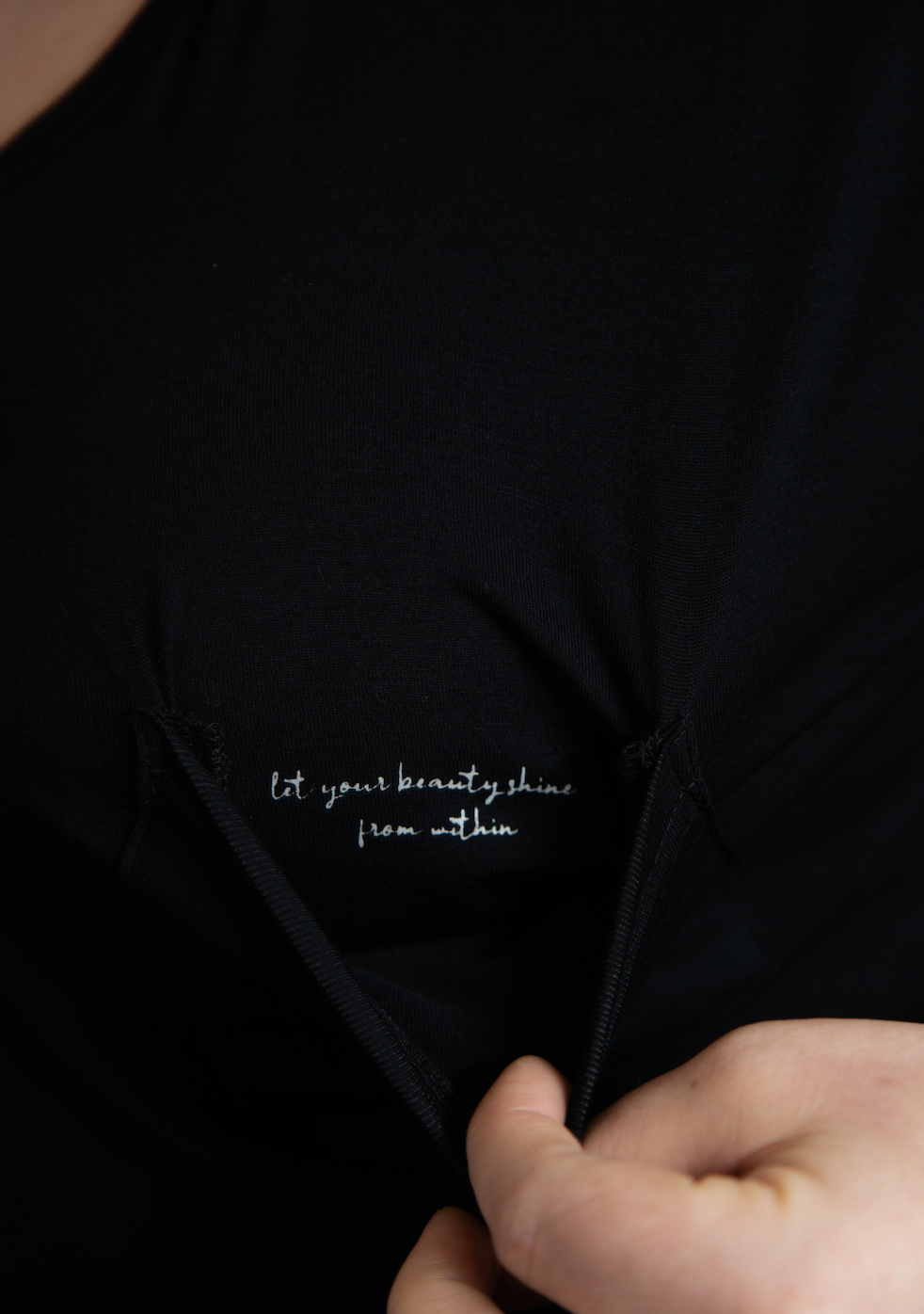Let Your Beauty Shine From Within- Pocket Quote Tee