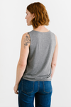 Collect Beautiful Moments Tie Tank- Stone Grey