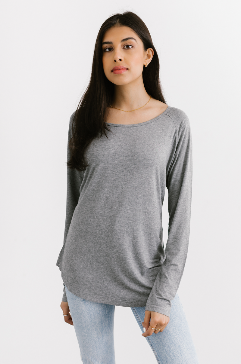 Brave & Kind - Long Sleeve Grey Shirt
