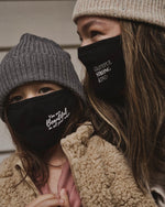 Black Adjustable Face Mask Adult and Kids Size